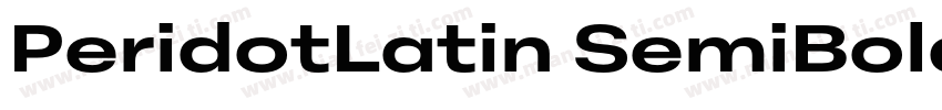 PeridotLatin SemiBold字体转换